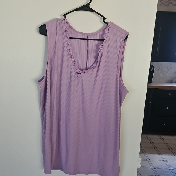 Lane Bryant Purple Tank Top - Picture 1 of 3